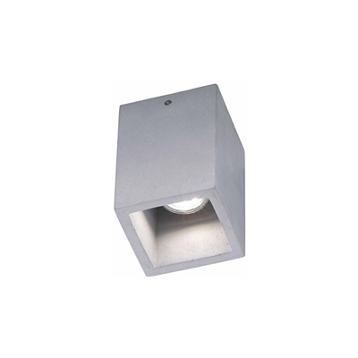 Lampada da soffitto GU10, 1 W, Betonfarbig, 10 x 10 x 15 cm - Trio Leuchten