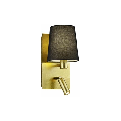 Trio Leuchten Marriot - Lampada da parete in metallo, colore: Oro