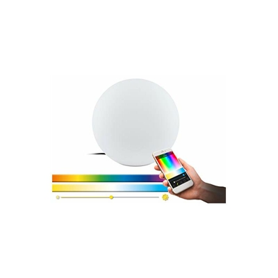 Eglo connect Monterolo-C, lampada da esterno Smart Home in plastica, attacco: E27, dimmerabile, tonalitÃ di bianco e colori regolabili, diametro: 30