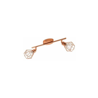 ZAPATA - Faretto da soffitto in acciaio, 2 luci, 3 W, colore: Rame - Eglo