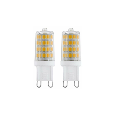 Eglo - Set di 2 lampadine LED G9 con attacco bispina, 2 lampadine a LED, 3 Watt (equivalenti a 33 Watt), 360 lumen, G9 LED bianco neutro, 4000