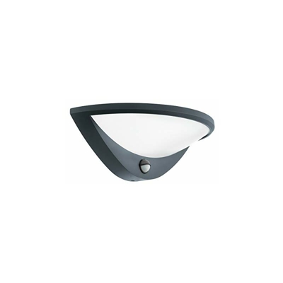 BELCREDA - Lampada da parete in alluminio pressofuso, 9,3 W, colore: antracite - Eglo