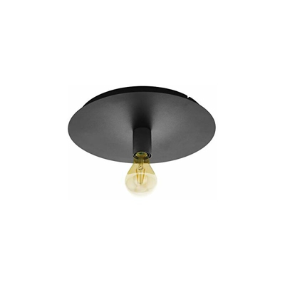 lampada da soffitto Passano 1, 1 lampada da soffitto moderna, industriale, lampada da soggiorno in acciaio nero, lampada da cucina, corridoio, con