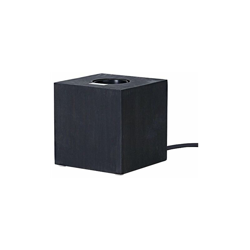 âKubâ, lampada di legno, attacco E27, colore nero, con interruttore, circa9Â cm x 9Â cm (lampadina non inclusa) características
