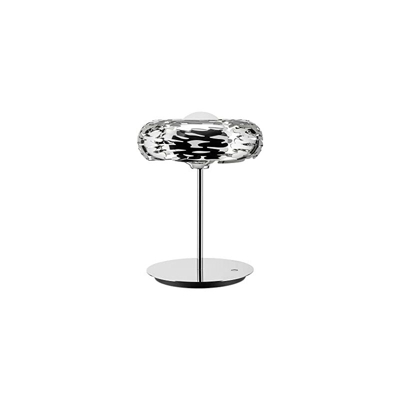 Barklamp BM11 - Lampada da Tavolo di Design a LED con Decoro Traforato in Acciaio Inox, Lucido - Alessi
