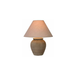 Ramzi lampada da tavolo marrone, ceramica, E27, 60Â W, Marrone, 34Â x 34Â x 42Â cm - Lucide en oferta