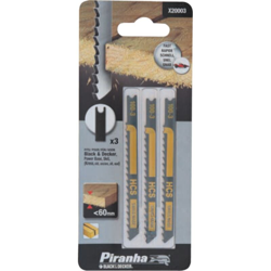 3 Pz lame fresate per legno attacco a U X20013 taglio medio precio