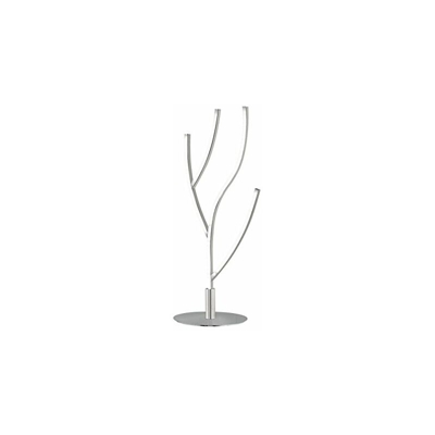WOFI Lampada da Tavolo Integriert, 13 W, Argento, 15 x 19.5 x 46 cm