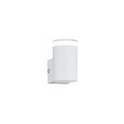 esterno della lampada da parete, metallo, integrato, 4Â W, Bianco Opaco, 8Â x 5.2Â x 8.3Â cm - Reality Leuchten en oferta