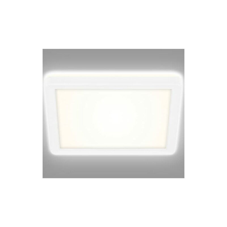 7153-416 Lampada a LED, Plafoniera con Retroilluminazione, 12 Watt, 1.400 Lumen, 4.000 Kelvin, Bianca, Quadrata, 19x19cm W - Briloner Leuchten en oferta