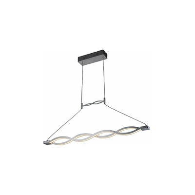 Arge lampada da soffitto LED regolabile in altezza, grigio - Interfan