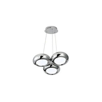 57659Â â??Â Lampada a sospensione, metallo, 10Â W, colore: argento - Interfan