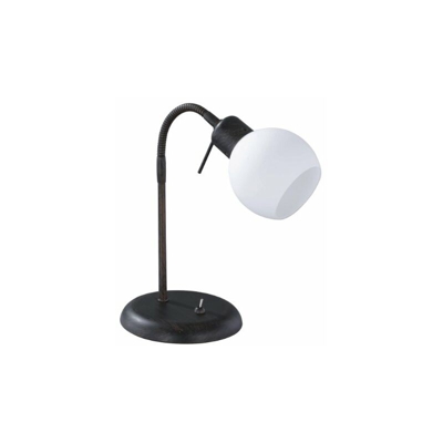 Lampada da Tavolo A LED, Vetro Satinato, Altezza 40 Cm Trio 524810128, 4.0 Watt E14 4W, 4 W, Ruggine Anticato - Trio Leuchten