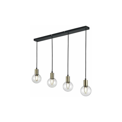 Nacho - Lampadario in metallo, colore: nero opaco/bronzo - Trio Leuchten precio