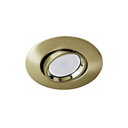 cerchio da incasso con Lampadina LED GU10, 8Â W, Oro antico, 10Â cm - Wonderlamp en oferta