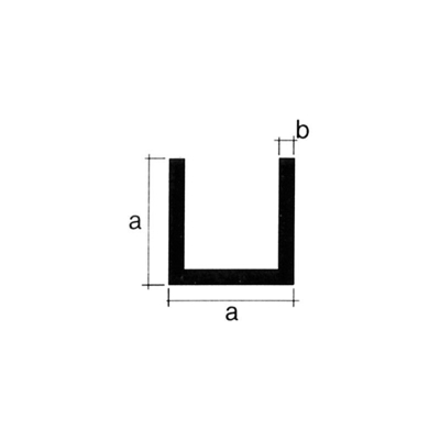 Idroweb - ALLUMINIO CANALINO ORO AD U DA 15 ML.4 Pz 1,000