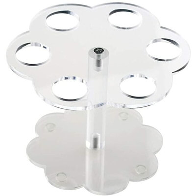 Supporto per cono gelato supporto per cono per cupcake, espositore per cono waffle acrilico rimovibile a 6 fori per rotoli a mano - Langray