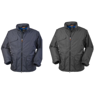 Lancelot giubbotto Dover da lavoro con cappuccio tasche poliestere giacca giubbino Grigio XXXL