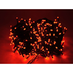 stringa serie 200 luci di Natale a led rosso 16 mt con 8 giochi cavo verde per uso esterno interno catena Rosso 16 metri - 200 led - Luccika Crylight características