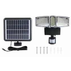 Sensore Sun Sensore a tre teste a parete Applique Sensore di sicurezza Light WiFi Fotocamera Giardino ESTERNO Light (Nero 178LED) características