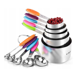 Set di tavoli e cucchiaini di 10 tazze a U-Brodo, acciaio inox 18/8 en oferta