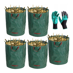 Big Garden Bag Bag Set Leaf Bag Garden Fresatura Borsa Garbage Bag 272L * 5PC precio