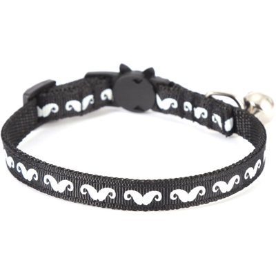 Collana Cat Collar Cat And Dog Collana Bell Cat Clad Black Beard, S 1.0 * 28 cm