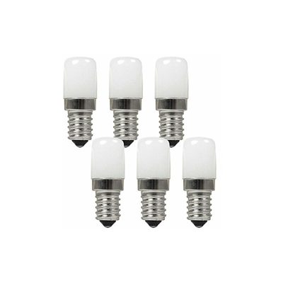 Granvoo 6Pcs E14 2W Luce a LED PC Bianca Calda 5X SMD AC 220-240V
