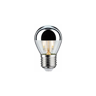 Paulmann 28384 LED goccia 2,5W E27 230V testina a specchio vetro argento 2700K