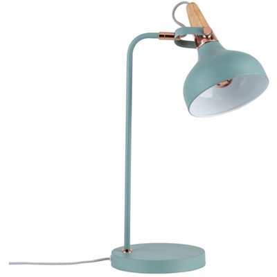 Paulmann 79651 Neordic Juna Lampada da Tavolo Max. Globe-Warehouse Lampada da Tavolo E14 da 20 W, 230 V, In Metallo E Legno, Senza Lampadina, Verde