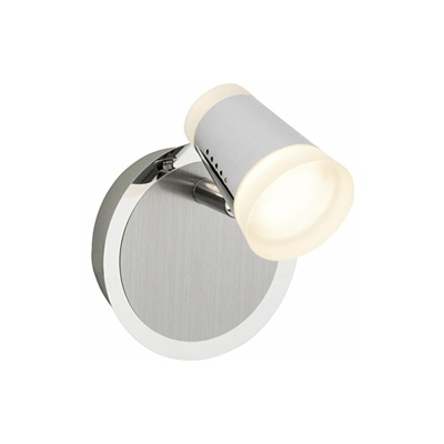 g15210/77Â a +, Faretto da parete, metallo, 4,5Â W, Ferro/cromo, 12.8Â x 11Â x 8.5Â cm - Brilliant