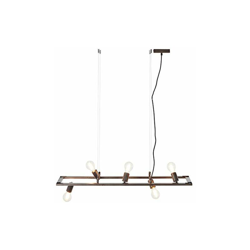 Kalla - Lampadario a sospensione a 5 luci, in metallo, 40 W, colore: Nero anticato - Brilliant precio