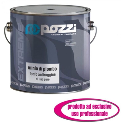 Italcrom 2 Lt antiruggine al minio di piombo all'olio di lino serie 620 per ferro legno barche professionale