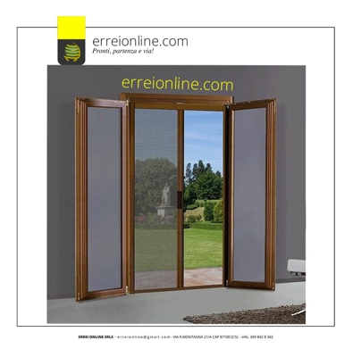 Zanzariera a rullo in alluminio 150x250cm Bronzo