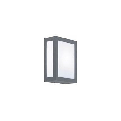 WOFI Aussenwand luci, metallo, E27, 15Â W, antracite, 9Â x 17.8Â x 24.2Â cm