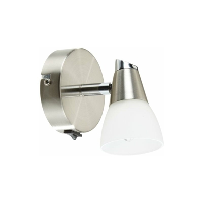 Reality R8811-07 Hilton Faretto, Nichel Opaco/Bianco G9, 28 W, 9 x 11 cm - Reality Leuchten