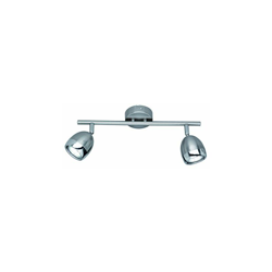 Reality R82102107 Nantes Faretto, 2xGU10, 3 W LED, Nichel Opaco, 35x8x14 cm GU10 - Reality Leuchten en oferta