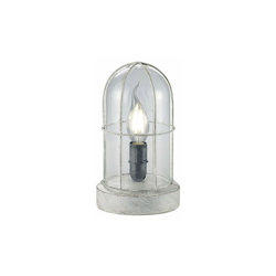 Vintage Trio 503800161 Birte Lampada da Tavolo, Vetro Trasparente, Grigio - Trio Leuchten en oferta