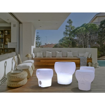 Sedile esterno con altoparlante play BATTERIA RICARICABILE LED/RGB TELECOMANDO - Moovere