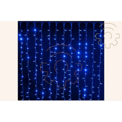 Crylight - tenda a pioggia 360 luci di Natale a led blu 180x180 cm per esterno 8 giochi en oferta