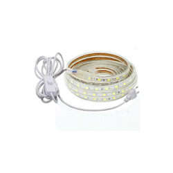 Striscia luminosa a LED 5050, impermeabile IP65, con interruttore, 220 V, bianco freddo, Bianco freddo, 5m en oferta