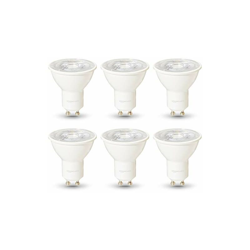 lampadine per faretti, professionali, a LED, GU10, equivalenti 50W, luce Bianca fredda, regolabile - confezione da 6 - Amazon Basics en oferta