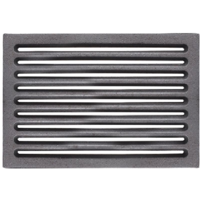 Griglia in ghisa 20x30 cm per areazione per stufe camini barbecue base di appoggio legna