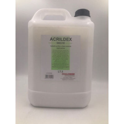Pozzi-colours - Acrildex 5 Lt isolante fissativo acrilico aggrappante incolore ancorante all'acqua