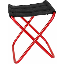 Sgabello da campeggio pieghevole, mini sgabello da campeggio, piccoli sgabelli da campeggio portatili in lega di alluminio Oxford, per escursionismo, en oferta