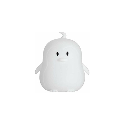 Penguin 48042 Night Luce Notturna Pinguino per Bambini con Batteria LED Lampada per cameretta con Cambio di Colore in Silicone Senza BPA - Pauleen