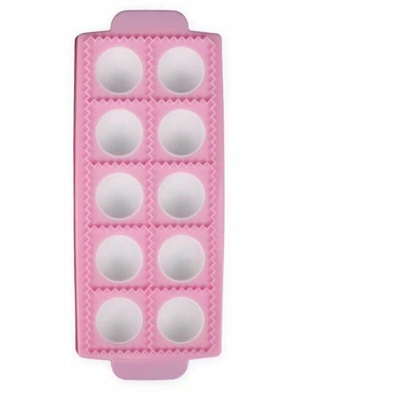 Stampi ravioli, per muffa della pasta e pasta (rosa, forma rotonda, 23,5 * 10,5 * 2 cm)