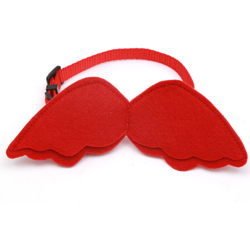 Cat Angel Ala Collar Bell Bell Nylon Ribbon Cat Forniture Accessori per collana PET per collana gattino (rosso en oferta