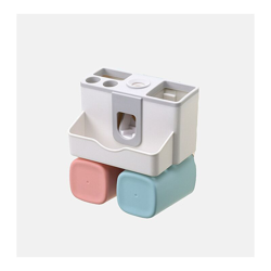 Supporto da denti a parete da bagno Scaffale da spazzolino da denti 2 tazze precio