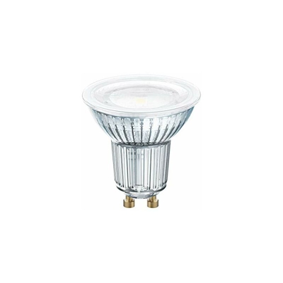 OSRAM Pacco da 10 x Lampadina Riflettore, Attacco: GU10, Bianca Fredda, 4000 K, 6.90 W, Equivalenti a 80 W, LED Star PAR16, Confezione